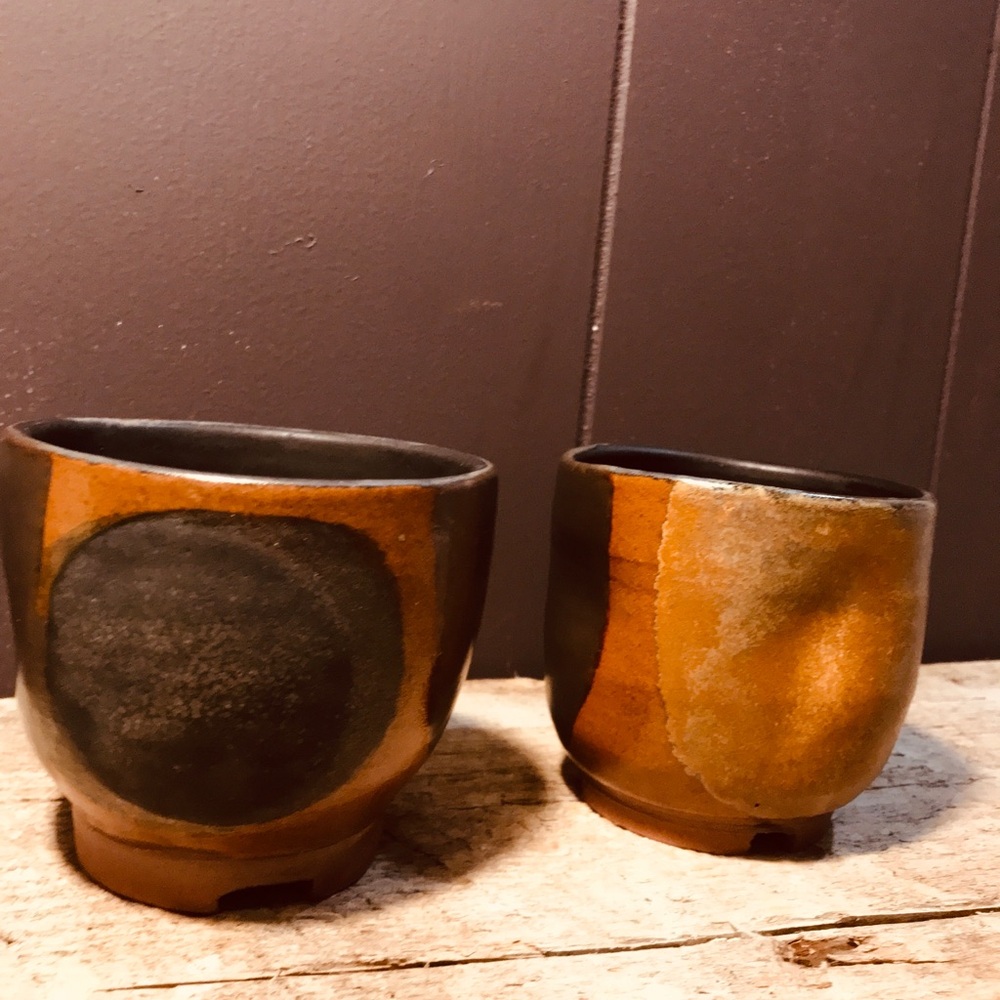 Handmade Pottery-Wheel Thrown Ceramic Tumbler - Shino glazes. - Picture 8 of 11